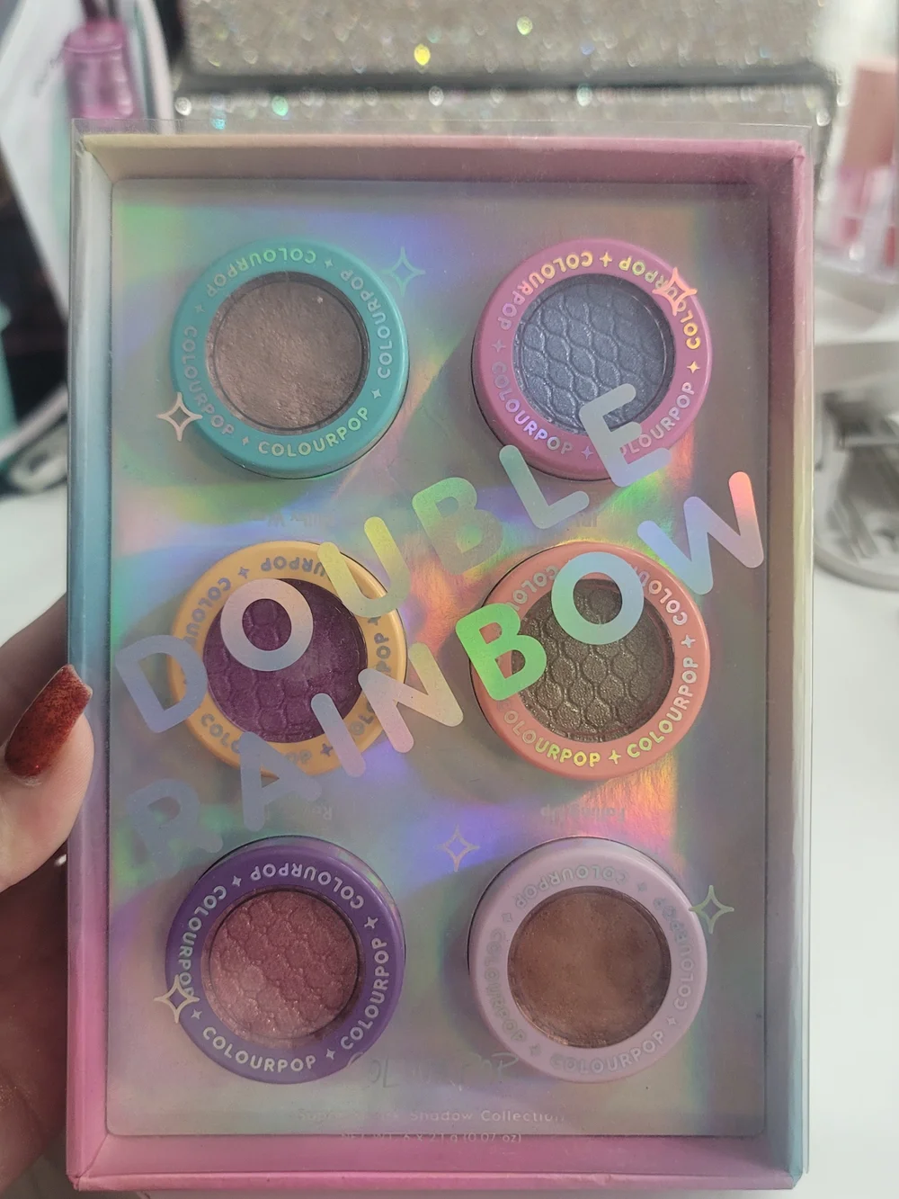 Colourpop Double Rainbow 6-Pan Eyeshadow Palette - Multicolor